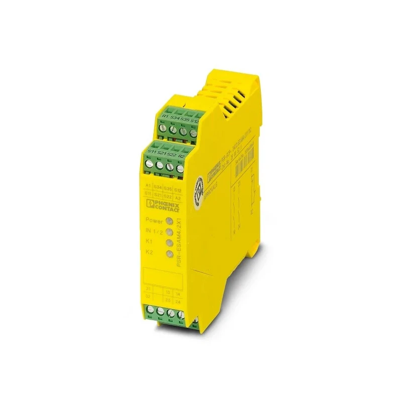 Phoenix Contact 24V ac/dc Safety Relay PSR-SCP-24UC/ESAM4/2X1/1X2 with 2 Safety Contacts and 1 Auxiliary Contact ESAM4