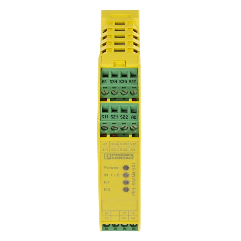 Phoenix Contact 24V ac/dc Safety Relay PSR-SCP-24UC/ESAM4/2X1/1X2 with 2 Safety Contacts and 1 Auxiliary Contact ESAM4