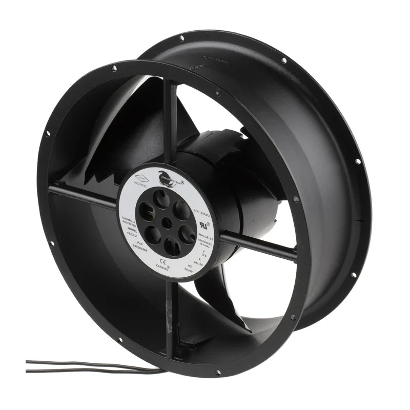 COMAIR ROTRON Caravel Series Axial Fan 115V AC 61W Power 935 m³/h Air Flow Ball Bearing CLE2L2 19020188A