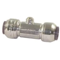 Pegler Yorkshire Brass Pipe Fitting Compression Female BSP 15 mm to Female Metric 15 mm 65950