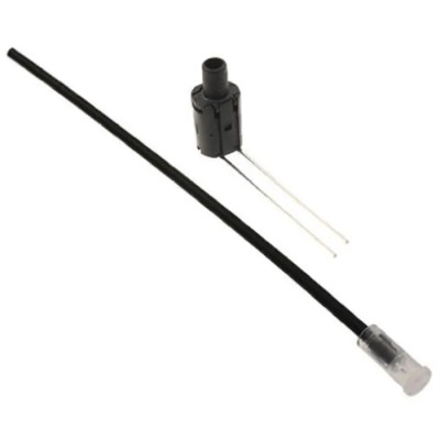 Bivar PCB 1-Way Straight Flexible LED Light Pipe Clear Lens, Red 3 mm LED Included FLP25R6.0-SUR