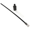 Bivar PCB 1-Way Straight Flexible LED Light Pipe Clear Lens, Red 3 mm LED Included FLP25R6.0-SUR
