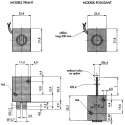 Mecalectro Single-Acting Push Pull Linear Solenoid 24V 6.5W 9mm Stroke 35.3x31.8x25.4mm 8.M13 02 52 24 VCC 100%