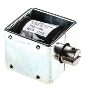 Mecalectro Linear Solenoid, 24V DC, 15W Continuous Power, 15mm Stroke, 49mm Width, 50.8mm Length 8.M15 02 73 24 VCC 100%