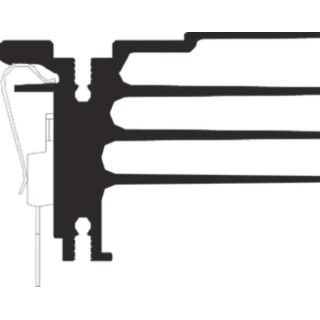 AAVID THERMALLOY Heatsink TO-220 Aluminium Black Anodised Clip Mount 50mm x 54.5mm x 37.1mm 3.91K/W 0S568/50/B