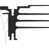 AAVID THERMALLOY Heatsink TO-220 Aluminium Black Anodised Clip Mount 50mm x 54.5mm x 37.1mm 3.91K/W 0S568/50/B