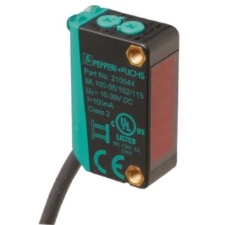 Pepperl + Fuchs Diffuse Photoelectric Sensor Block Sensor 1 m Detection Range PNP Output IP67 ML100-8-1000-RT/103/115