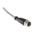 Pepperl + Fuchs Sensor Actuator Cable Female 4 Way Straight to Unterminated Polyvinyl Chloride Grey Jacket 10m V1-G-10M-PVC