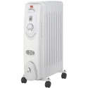 RS PRO Oil Filled Radiator Thermostat 2 kW Floor Mount 220-240V Type C Plug 712-6086