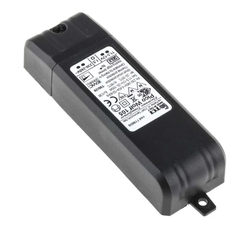 RS PRO Electronic Light Transformer 105 W, 230 V AC, 12 V, Trailing Edge Dimming 714-1394