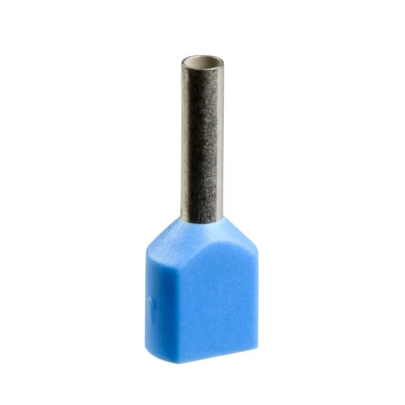 Schneider Electric Linergy AZ5 Insulated Bootlace Ferrule, Blue, 8 mm Pin Length, 2 mm Pin Diameter AZ5DE007