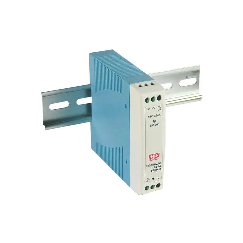 MEAN WELL MDR Series Switched Mode DIN Rail Power Supply 264V AC Input 5V DC, 2 A Output, 10 W MDR-10-5