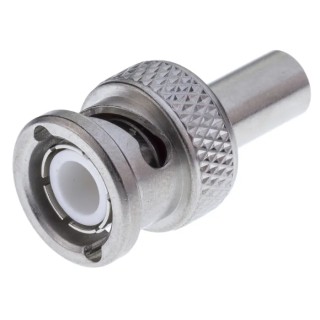 Radiall BNC Series 50 Ω Coaxial Connector Cable Male BNC, Straight Body Crimp R141082161