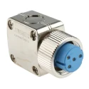 Jaeger Circular Connector, 4 Contacts, Cable Mount, Standard Size, Female Contact, 15A, IP50 IP54, Silver 0430 850 06