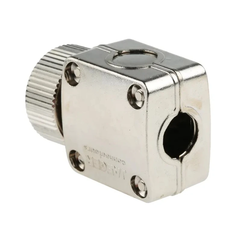Jaeger Circular Connector, 4 Contacts, Cable Mount, Standard Size, Female Contact, 15A, IP50 IP54, Silver 0430 850 06