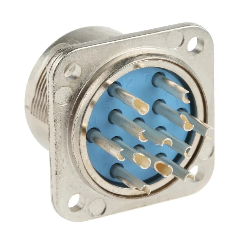 Jaeger Circular Connector, 12 Contacts, Panel Mount, Standard Size, Female, IP50 IP54, 15A Current, MIL-DTL-5015 5366 120 06