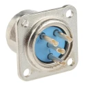 Jaeger Circular Connector, Panel Mount, Female, 15A Current, IP50/IP54 Protection, Standard Size 5366 040 06