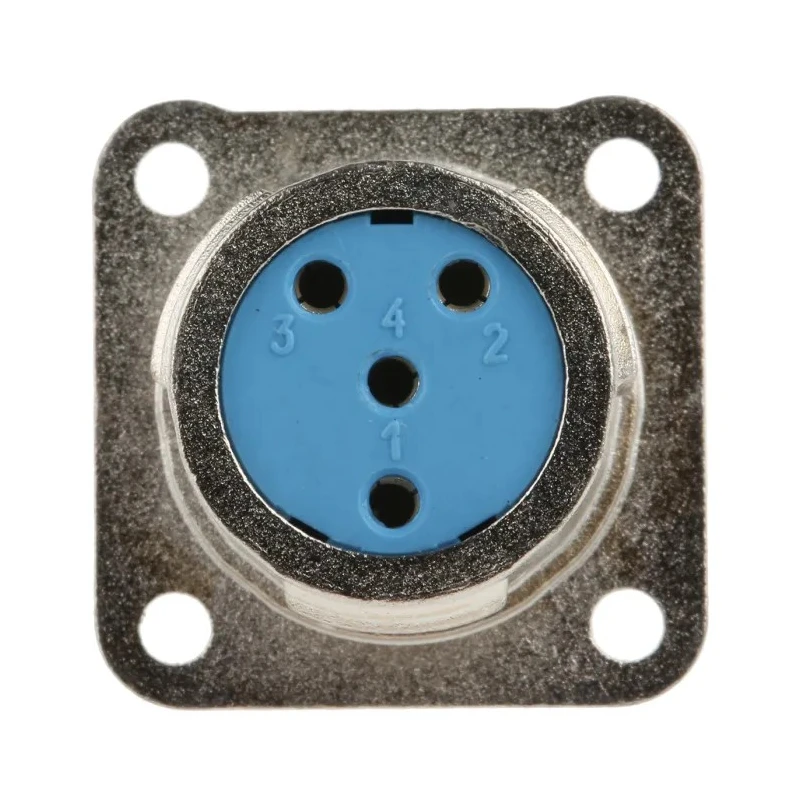 Jaeger Circular Connector, Panel Mount, Female, 15A Current, IP50/IP54 Protection, Standard Size 5366 040 06