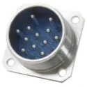Jaeger Circular Connector, 12 Contacts, Panel Mount, Standard Size, Male, 15A Current, Silver Contact Plating 0383 590 06