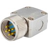 Jaeger Circular Connector, 4 Contacts, Cable Mount, Standard Size, Male, Silver Plated, IP50/IP54 Rated 5326 040 06