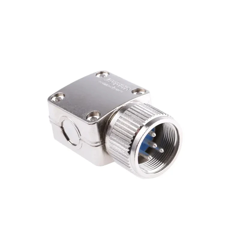 Jaeger Circular Connector, 4 Contacts, Cable Mount, Standard Size, Male, Silver Plated, IP50/IP54 Rated 5326 040 06
