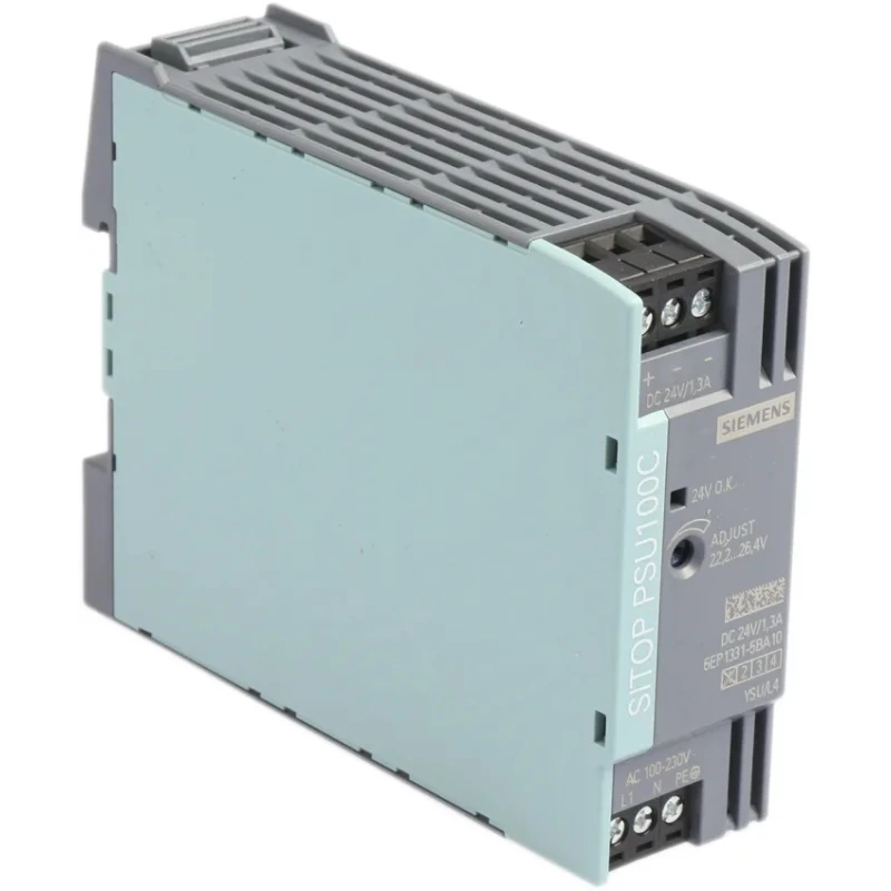 Siemens SITOP PSU100C Switched Mode DIN Rail Power Supply 264V AC/DC Input 24V DC, 1.3 A Output, 30 W PSU100C