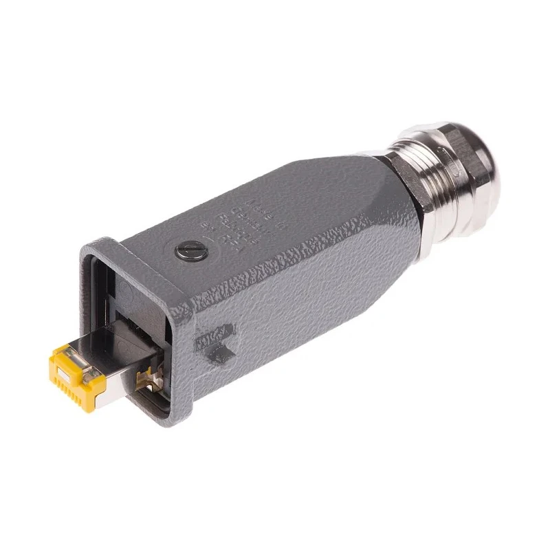 HARTING Han 3A RJ45 Series RJ45 Connector Male Cable Cat6 Shielded Straight 1 Port 8 Way 09451151560