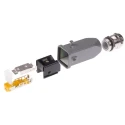 HARTING Han 3A RJ45 Series RJ45 Connector Male Cable Cat6 Shielded Straight 1 Port 8 Way 09451151560