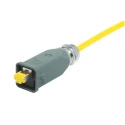 HARTING Han 3A RJ45 Series RJ45 Connector Male Cable Cat6 Shielded Straight 1 Port 8 Way 09451151560