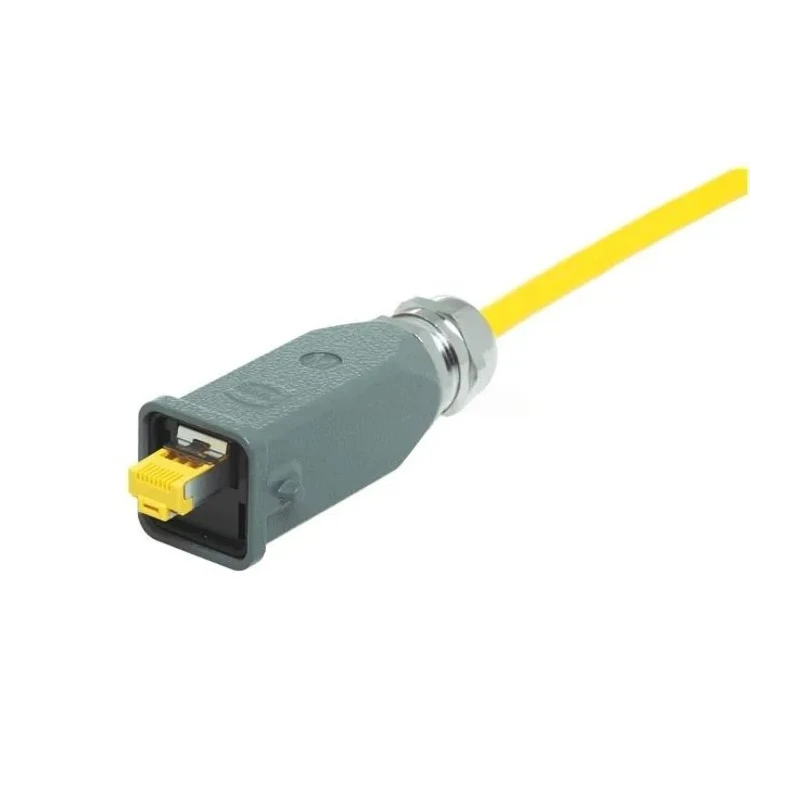 HARTING Han 3A RJ45 Series RJ45 Connector Male Cable Cat6 Shielded Straight 1 Port 8 Way 09451151560