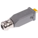 HARTING Han 3A RJ45 Series RJ45 Connector Male Cable Cat6 Shielded Straight 1 Port 8 Way 09451151560