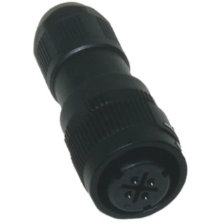 Hirose Miniature Circular Connector 4 Contacts Cable Plug, Female, IP67, IP68, 400V, 5A, Aluminium Housing HR34B
