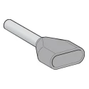 Schneider Electric Linergy AZ5 Insulated Bootlace Ferrule 14 AWG 3.2 mm Pin Diameter 10 mm Pin Length Grey AZ5DE025