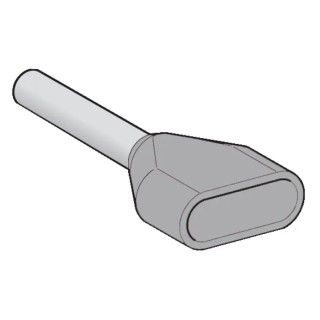 Schneider Electric Linergy AZ5 Insulated Bootlace Ferrule 14 AWG 3.2 mm Pin Diameter 10 mm Pin Length Grey AZ5DE025
