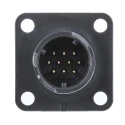 Hirose Miniature Circular Connector Panel Mount Socket Male 10 Contacts Bayonet HR34B 