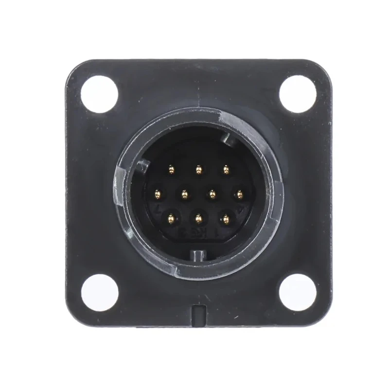Hirose Miniature Circular Connector Panel Mount Socket Male 10 Contacts Bayonet HR34B 