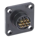 Hirose Miniature Circular Connector Panel Mount Socket Male 10 Contacts Bayonet HR34B 