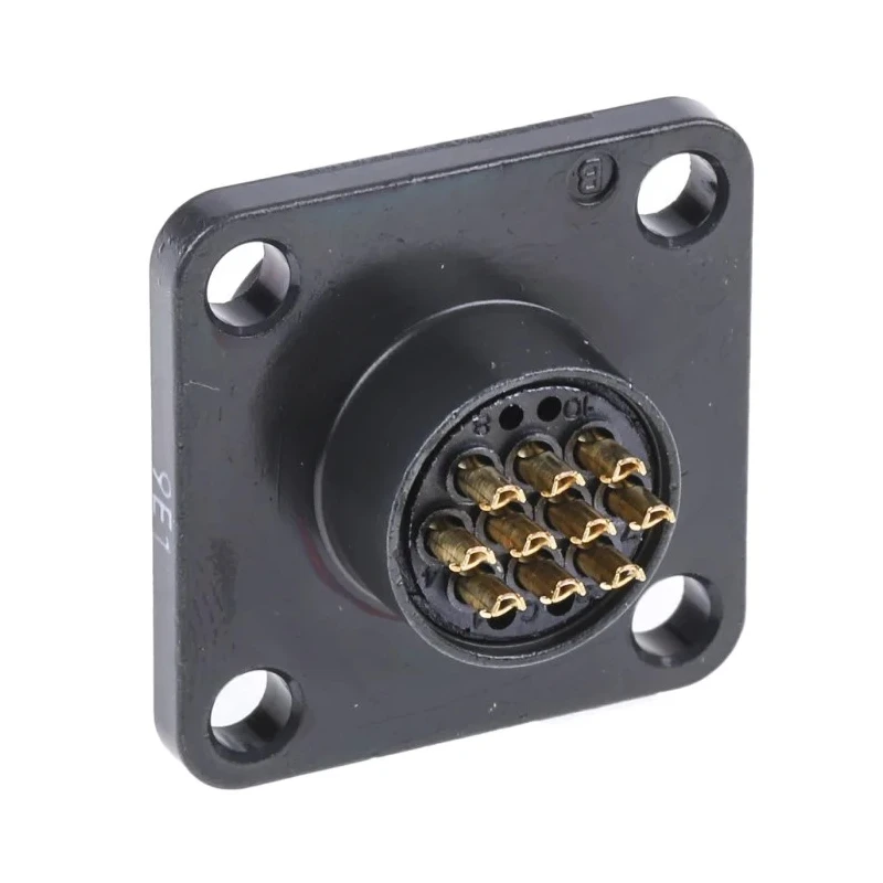 Hirose Miniature Circular Connector Panel Mount Socket Male 10 Contacts Bayonet HR34B 