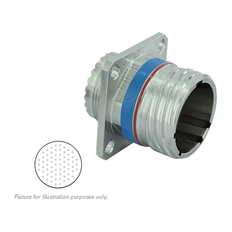 Souriau Sunbank by Eaton 66 Way Copper Alloy Straight MIL Spec Circular Connector Female with Male Contacts Shell 8D019F35AN
