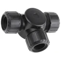 Adaptaflex Black Conduit Fitting 21 mm Nominal Size M20 Polyamide 66 Corrosion-Resistant IP66 IP67 ASF21X3/T