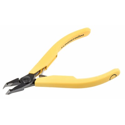 Lindstrom Flush ESD Safe Oblique Cutter 117mm Overall Length, Steel Jaw, Bi-Metal Handle 8247