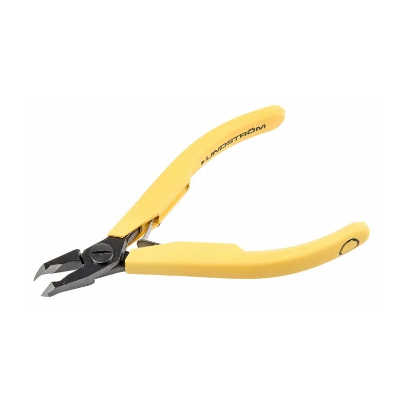 Lindstrom Flush ESD Safe Oblique Cutter 117mm Overall Length, Steel Jaw, Bi-Metal Handle 8247
