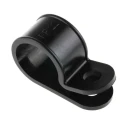 RS PRO Black Nylon Cable Clip, P Clamp, 20 mm Max Bundle Diameter, Screw Fixing, UL 1696 LFH ELFH 614-019