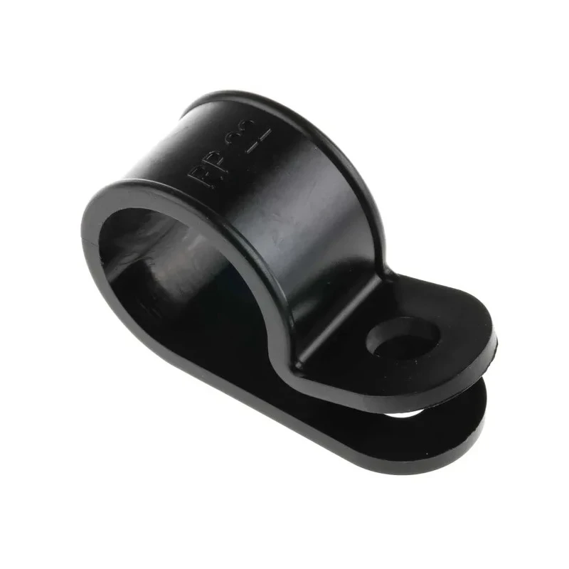 RS PRO Black Nylon Cable Clip, P Clamp, 20 mm Max Bundle Diameter, Screw Fixing, UL 1696 LFH ELFH 614-019