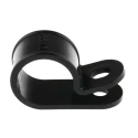 RS PRO Black Nylon Cable Clip, P Clamp, 20 mm Max Bundle Diameter, Screw Fixing, UL 1696 LFH ELFH 614-019