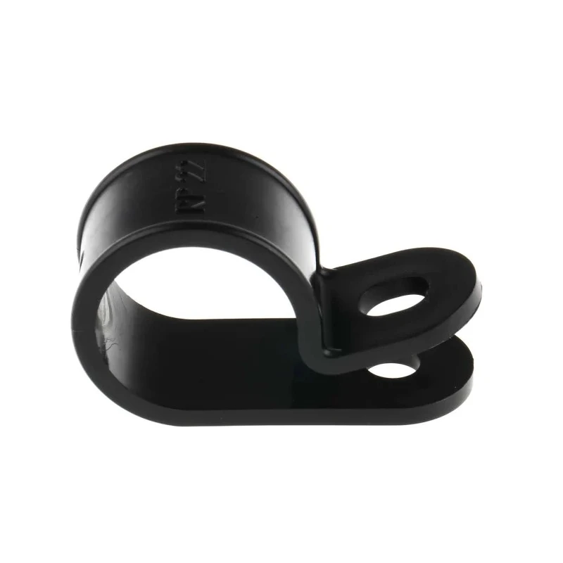RS PRO Black Nylon Cable Clip, P Clamp, 20 mm Max Bundle Diameter, Screw Fixing, UL 1696 LFH ELFH 614-019