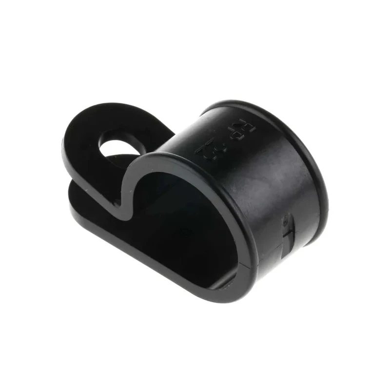 RS PRO Black Nylon Cable Clip, P Clamp, 20 mm Max Bundle Diameter, Screw Fixing, UL 1696 LFH ELFH 614-019