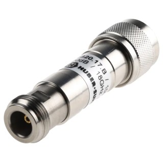 Huber+Suhner RF Attenuator 1 dB 50Ω N Plug to N Socket Straight 4 GHz - 18 GHz 6820.17.B