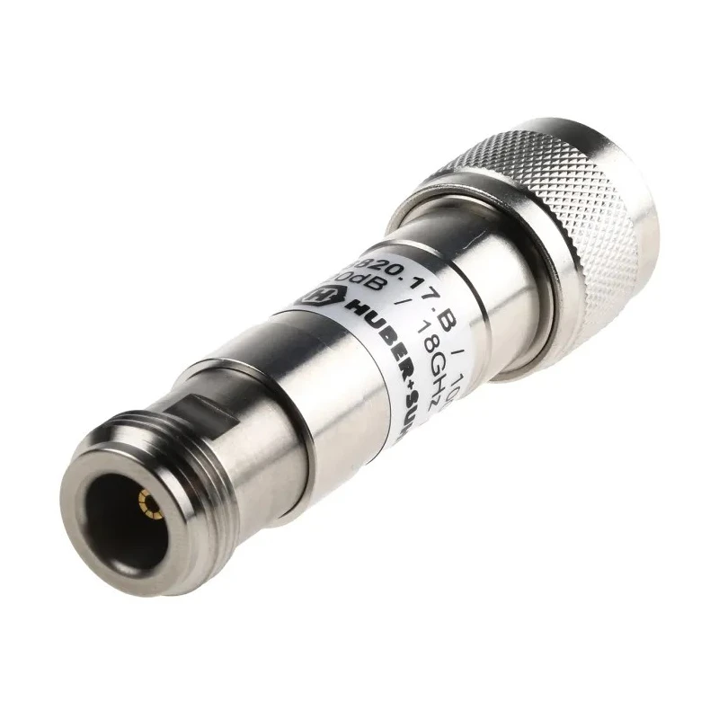 Huber+Suhner RF Attenuator 1 dB 50Ω N Plug to N Socket Straight 4 GHz - 18 GHz 6820.17.B
