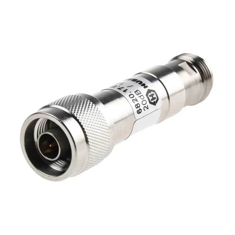 Huber+Suhner RF Attenuator 1 dB 50Ω N Plug to N Socket Straight 4 GHz - 18 GHz 6820.17.B